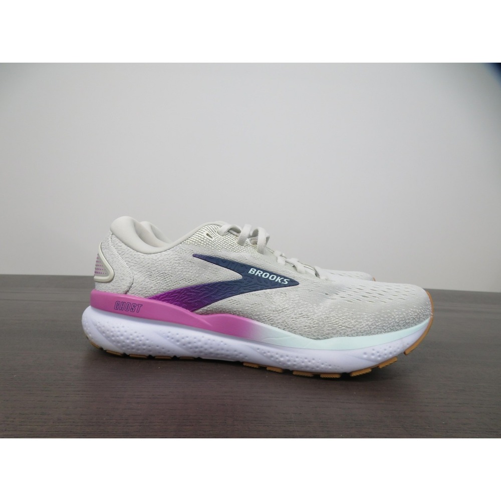 Brooks Ghost 16 Shoes Womens 9 Gray Running Sneakers Road Gym 1204071B175